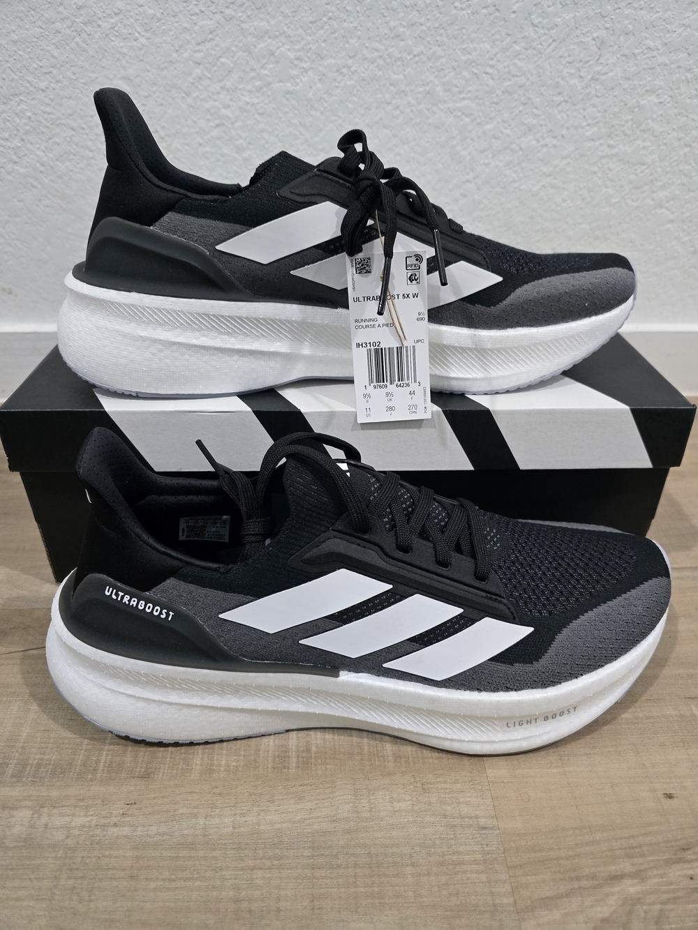Adidas Ultraboost 5X Women's Running Shoes - Black/White